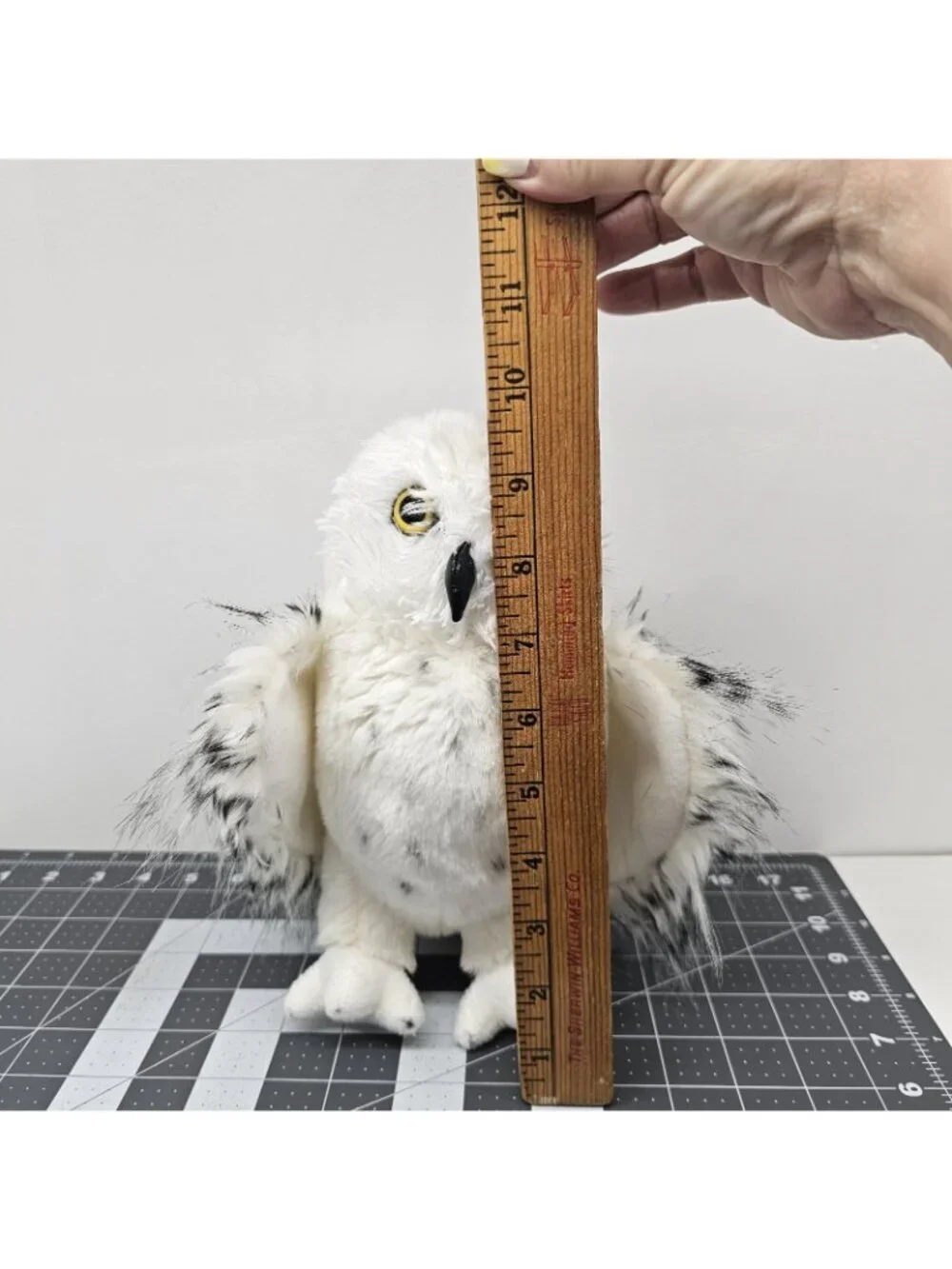 Douglas Cuddle Toys Snowy Owl Plush White Black Speckled Bird Stuffed Animal